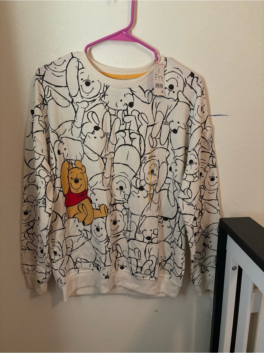 Men's Cream Winnie the Pooh Graphic Sweater